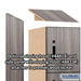 Salsbury 18" Wide Premier Wood Locker - Four Tier - 1 Wide - 6 Feet High - 18" Deep - Skyline Walnut - Electronic Locks - Sweatfully