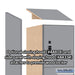 Salsbury 18" Wide Premier Wood Locker - Four Tier - 1 Wide - 6 Feet High - 18" Deep - Winter Fog - Resettable Combination Locks - Sweatfully