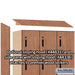 Salsbury 18" Wide Premier Wood Locker - Four Tier - 3 Wide - 6 Feet High - 21" Deep - Red Oak - Electronic Locks - Sweatfully