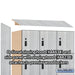 Salsbury 18" Wide Premier Wood Locker - Four Tier - 3 Wide - 6 Feet High - 24" Deep - Silver Teak - Resettable Combination Locks - Sweatfully