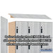 Salsbury 18" Wide Premier Wood Locker - Four Tier - 3 Wide - 6 Feet High - 24" Deep - Silver Teak - Hasps - Sweatfully