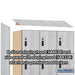 Salsbury 18" Wide Premier Wood Locker - Four Tier - 3 Wide - 6 Feet High - 18" Deep - Silver Teak - Resettable Combination Locks - Sweatfully