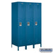 Salsbury 18" Wide Single Tier Standard Metal Locker - 3 Wide - 6 Feet High - 21 Inches Deep - Blue - Unassembled - Sweatfully