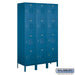 Salsbury 18" Wide Four Tier Standard Metal Locker - 3 Wide - 6 Feet High - 18 Inches Deep - Blue - Assembled - Sweatfully
