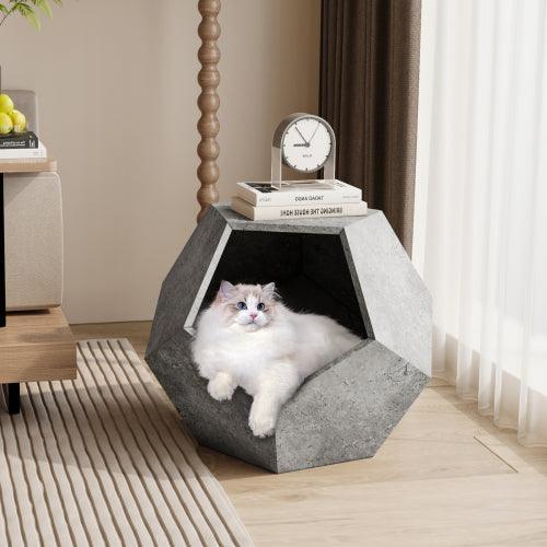 25.98'' Modern Pet Furniture Cat Carrier, Sofa Side Table, Planter MDF Multifunctional Furniture, Burmese Sumac - Sweatfully