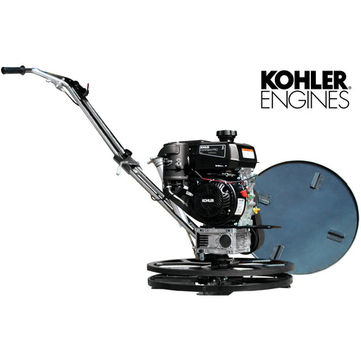 24" Concrete Power Trowel Edger 6HP Kohler Float Pan Blade Screed Finishing Tool - Sweatfully