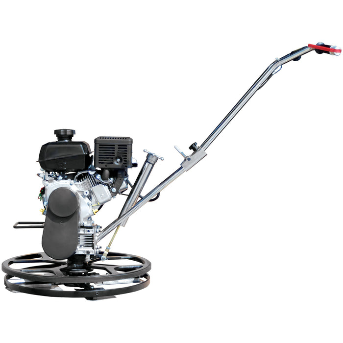 24" Concrete Power Trowel Edger 6HP Kohler Float Pan Blade Screed Finishing Tool - Sweatfully