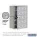 Salsbury Recessed Mounted Cell Phone Storage Locker with 15 A Doors (14 usable) in Aluminum - Keyed Locks - Sweatfully