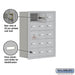 Salsbury Recessed Mounted Cell Phone Storage Locker with 15 A Doors (14 usable) in Aluminum - Keyed Locks - Sweatfully