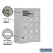 Salsbury Surface Mounted Cell Phone Storage Locker with 15 A Doors (14 usable) in Aluminum - Keyed Locks - Sweatfully