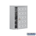 Salsbury Surface Mounted Cell Phone Storage Locker with 15 A Doors (14 usable) in Aluminum - Keyed Locks - Sweatfully