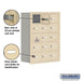 Salsbury Recessed Mounted Cell Phone Storage Locker with 15 A Doors (14 usable) in Sandstone - Keyed Locks - Sweatfully