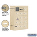 Salsbury Surface Mounted Cell Phone Storage Locker with 15 A Doors (14 usable) in Sandstone - Keyed Locks - Sweatfully