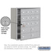 Salsbury Recessed Mounted Cell Phone Locker with 12 A Doors (11 usable) 4 B Doors in Aluminum - Keyed Locks - Sweatfully