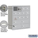 Salsbury Recessed Mounted Cell Phone Locker with 12 A Doors (11 usable) 4 B Doors in Aluminum - Keyed Locks - Sweatfully