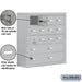 Salsbury Surface Mounted Cell Phone Locker with 12 A Doors (11 usable) 4 B Doors in Aluminum - Keyed Locks - Sweatfully