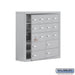 Salsbury Surface Mounted Cell Phone Locker with 12 A Doors (11 usable) 4 B Doors in Aluminum - Keyed Locks - Sweatfully