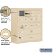 Salsbury Surface Mounted Cell Phone Locker with 12 A Doors (11 usable) 4 B Doors in Sandstone - Keyed Locks - Sweatfully