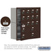 Salsbury Recessed Mounted Cell Phone Storage Locker with 12 A Doors (11 usable) 4 B Doors in Bronze - Resettable Combination Locks - Sweatfully