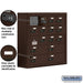 Salsbury Surface Mounted Cell Phone Locker with 12 A Doors (11 usable) 4 B Doors in Bronze - Resettable Combination Locks - Sweatfully