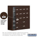 Salsbury Surface Mounted Cell Phone Locker with 12 A Doors (11 usable) 4 B Doors in Bronze - Keyed Locks - Sweatfully