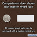 Salsbury Surface Mounted Cell Phone Locker with 12 A Doors (11 usable) 4 B Doors in Bronze - Keyed Locks - Sweatfully