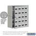 Salsbury Recessed Mounted Cell Phone Storage Locker with 20 A Doors (19 usable) in Aluminum - Resettable Combination Locks - Sweatfully
