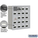 Salsbury Recessed Mounted Cell Phone Storage Locker with 20 A Doors (19 usable) in Aluminum - Resettable Combination Locks - Sweatfully