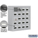 Salsbury Surface Mounted Cell Phone Storage Locker with 20 A Doors (19 usable) in Aluminum - Resettable Combination Locks - Sweatfully