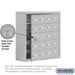 Salsbury Surface Mounted Cell Phone Storage Locker with 20 A Doors (19 usable) in Aluminum - Keyed Locks - Sweatfully