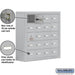 Salsbury Surface Mounted Cell Phone Storage Locker with 20 A Doors (19 usable) in Aluminum - Keyed Locks - Sweatfully