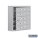 Salsbury Surface Mounted Cell Phone Storage Locker with 20 A Doors (19 usable) in Aluminum - Keyed Locks - Sweatfully