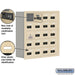 Salsbury Recessed Mounted Cell Phone Storage Locker with 20 A Doors (19 usable) in Sandstone - Resettable Combination Locks - Sweatfully