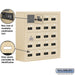 Salsbury Surface Mounted Cell Phone Storage Locker with 20 A Doors (19 usable) in Sandstone - Resettable Combination Locks - Sweatfully