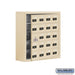 Salsbury Surface Mounted Cell Phone Storage Locker with 20 A Doors (19 usable) in Sandstone - Resettable Combination Locks - Sweatfully
