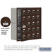 Salsbury Recessed Mounted Cell Phone Storage Locker with 20 A Doors (19 usable) in Bronze - Resettable Combination Locks - Sweatfully