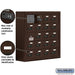 Salsbury Surface Mounted Cell Phone Storage Locker with 20 A Doors (19 usable) in Bronze - Resettable Combination Locks - Sweatfully