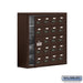 Salsbury Surface Mounted Cell Phone Storage Locker with 20 A Doors (19 usable) in Bronze - Resettable Combination Locks - Sweatfully
