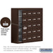 Salsbury Surface Mounted Cell Phone Storage Locker with 20 A Doors (19 usable) in Bronze - Keyed Locks - Sweatfully