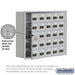 Salsbury Recessed Mounted Cell Phone Storage Locker with 25 A Doors (24 usable) in Aluminum - Resettable Combination Locks - Sweatfully