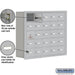 Salsbury Recessed Mounted Cell Phone Storage Locker with 25 A Doors (24 usable) in Aluminum - Keyed Locks - Sweatfully