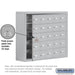 Salsbury Surface Mounted Cell Phone Storage Locker with 25 A Doors (24 usable) in Aluminum - Keyed Locks - Sweatfully