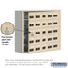 Salsbury Recessed Mounted Cell Phone Storage Locker with 25 A Doors (24 usable) in Sandstone - Resettable Combination Locks - Sweatfully