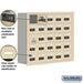 Salsbury Recessed Mounted Cell Phone Storage Locker with 25 A Doors (24 usable) in Sandstone - Resettable Combination Locks - Sweatfully