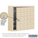 Salsbury Surface Mounted Cell Phone Storage Locker with 25 A Doors (24 usable) in Sandstone - Keyed Locks - Sweatfully
