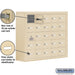 Salsbury Surface Mounted Cell Phone Storage Locker with 25 A Doors (24 usable) in Sandstone - Keyed Locks - Sweatfully