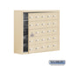 Salsbury Surface Mounted Cell Phone Storage Locker with 25 A Doors (24 usable) in Sandstone - Keyed Locks - Sweatfully