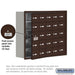 Salsbury Recessed Mounted Cell Phone Storage Locker with 25 A Doors (24 usable) in Bronze - Keyed Locks - Sweatfully