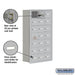 Salsbury Recessed Mounted Cell Phone Storage Locker with 21 A Doors (20 usable) in Aluminum - Keyed Locks - Sweatfully
