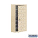 Salsbury Surface Mounted Cell Phone Storage Locker with 21 A Doors (20 usable) in Sandstone - Keyed Locks - Sweatfully